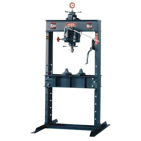 DAKE Hydraulic Press, 50 t, Manual Pump 907002