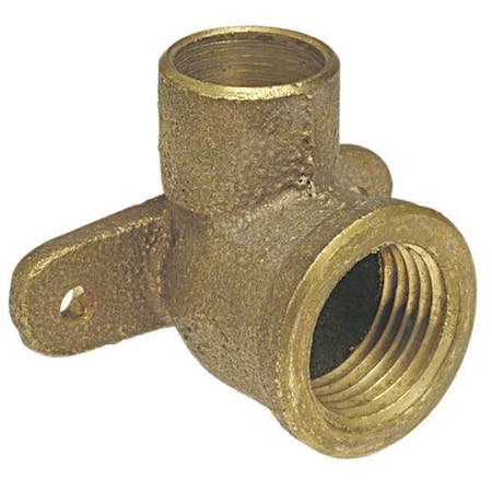 Nibco Drop Elbow, 90 Deg, 1/2 x 3/8 In 707-3-5R-LF 1/2X3/8