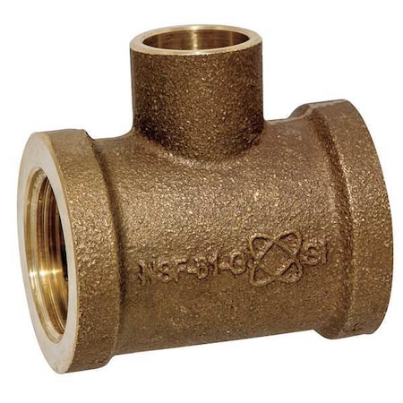Nibco Tee, Low-Lead Cast Bronze, FNPT x FNPT x C 710-3-LF 3/4