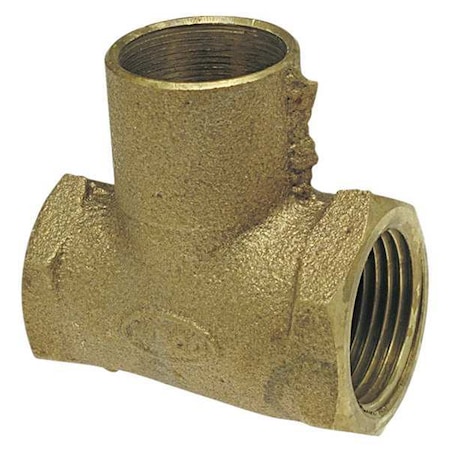 Nibco Reducing Tee, Low-Lead Cast Bronze 710-3RR-LF 3/4X1/2X1/2