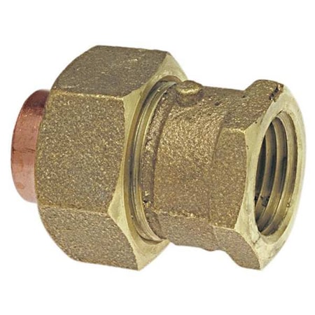 Nibco Fitting Union, Low-Lead Cast Bronze 7333-LF 1/4