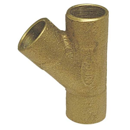 Nibco Wye, 45 Deg, 1/2 In, Low-Lead Cast Bronze 749-LF 1/2
