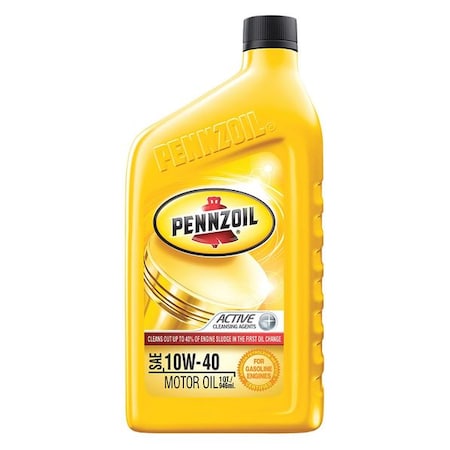 Pennzoil Engine Oil, 10W-40, Conventional, 1 Qt. PENZ1040