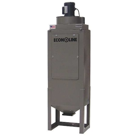 Econoline Abrasive Blasting Dust Collector, 600 cfm CFM Max Flow, 1 hp, Single Phase 101716GY-6C