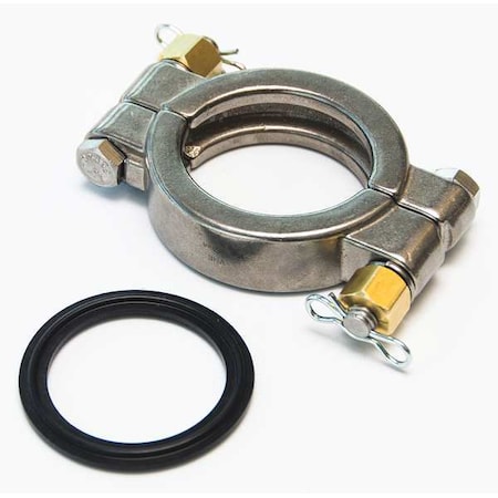 Guardian Equipment Clamp Bolt, Clip and Tank Gasket, Stainless Steel, Silver, For Use With, Eyewash AP400-017-4R