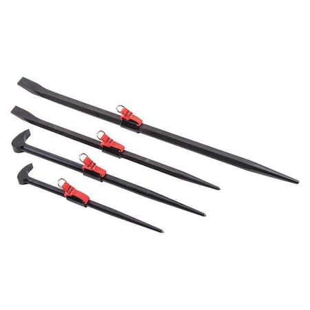 Proto Pry Bar Set, 12in. to 24in. L, 4-Piece J2100-TT