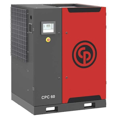 Chicago Pneumatic Rotary Screw Air Compressor, 60HP, 460V CPC 60