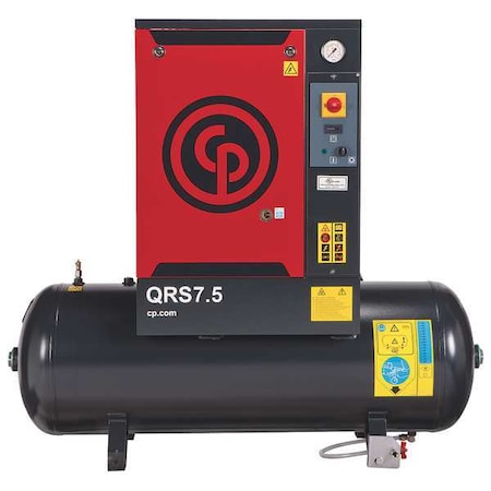 Chicago Pneumatic Rotary Screw Air Compressor, 7.5HP, 3Ph QRS 7.5 HP