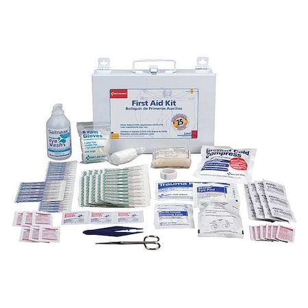 First Aid Only First Aid Kit and Housing, Plastic 143 Components, 25 People Served 224-F