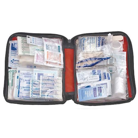 First Aid Only First Aid Kit and Housing, Fabric 186 Components, 50 People Served FAO-452