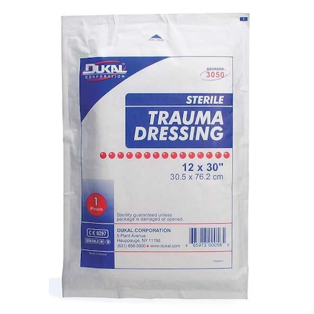 First Aid Only Multi-Trauma Dressing, White, 12in. W, PK50 M240