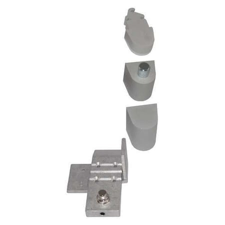 Kaba Ilco Pivot Hinge, Diecast Aluminum, Surface Mounting, 1 3/16 in Leaf H, Aluminum IL-OP-19-LH-AL SETS - ALDORA STYLE