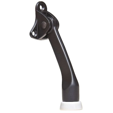 Kaba Ilco Lever Door Holder, Cast Zinc, Black, 1-55/64"H x 1-39/64"W IL-KDDH-4-BLK