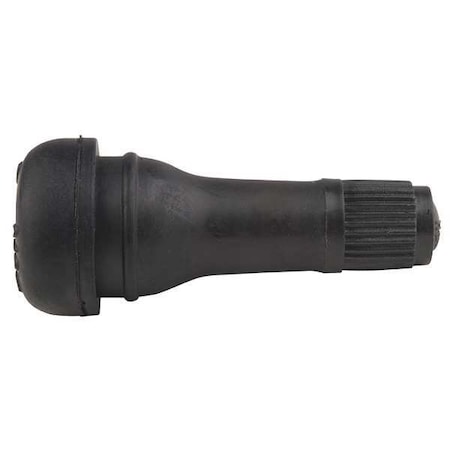 Zoro Select Tubeless Tire Valve, 1-1/4inL, Rubber, PK10 40JM38