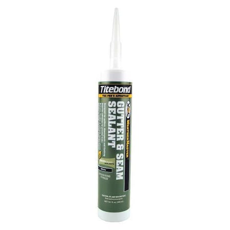 Titebond Gutter and Seam Sealant, 10.3 oz, Cartridge, Whites, Hybrid Base 7321