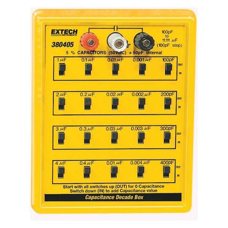 Extech Capacitance Decade Box, 5 Decades 380405