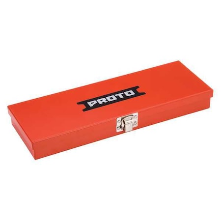 Proto Socket Storage Box, Steel, Red, 11" W x 7-3/4" D x 1-5/8" H J4797R