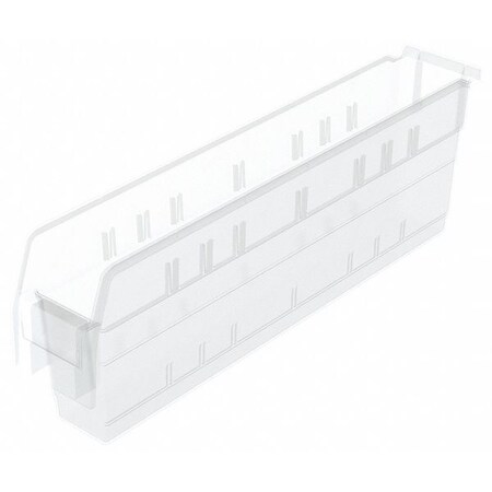 Akro-Mils Stack Bin, Industrial Grade Polymer, Clear 30844SCLAR