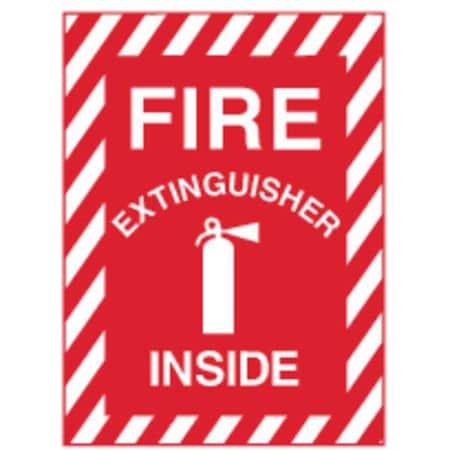 Zing Fire Sign, 14 in Height, 10 in Width, Polyester, Rectangle, English 2890S