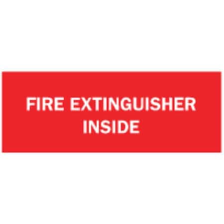 Zing Fire Sign, 5 in Height, 14 in Width, Polyester, Rectangle, English 1899S
