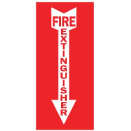 Zing Sign, Fire EXtinguisher, 14 X 3.25", Glow 1885G