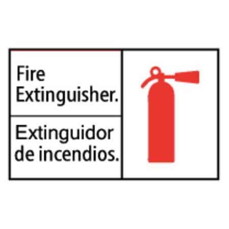 Zing Sign, Fire EXtinguisher (Bilingual), 7X10" 1903