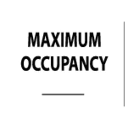 Zing Maximum Occupancy, Polyester, 7 in x 10 in, Surface 1905S
