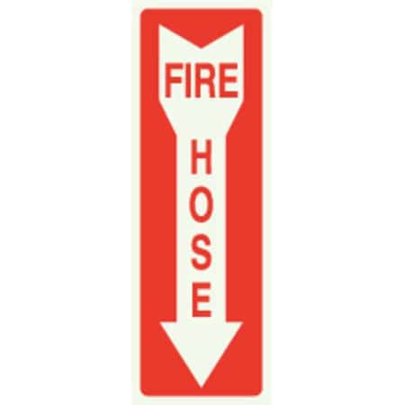 Zing Sign, Fire Hose, 14 X 3.25", Plastic 1895