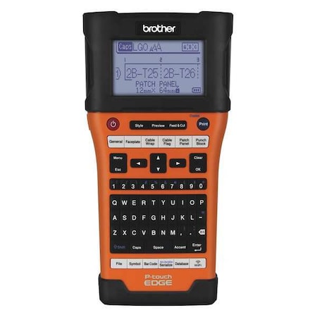 Brother Portable Label Printer, P-Touch EDGE Series, Single Color Capability PT E550W