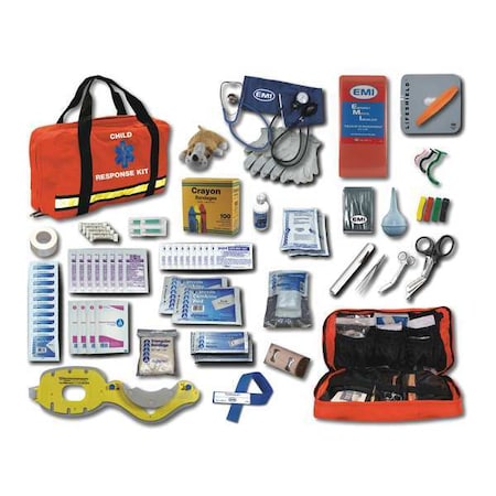 Emi Child Response Kit, Nylon Bag, 67 Components, 2 People Served 888