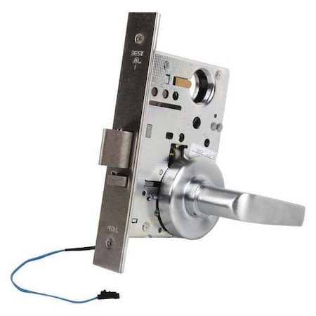 Best Mortise Lockset, Lever, 40H Ser., 40H Rose, Store, Elec. 45HW7DEU15R626