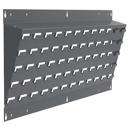 Akro-Mils Steel Louvered Pick Rack Panel, 35-1/2" W x 2-1/2" D x 13-1/4" H, Gray 30637A
