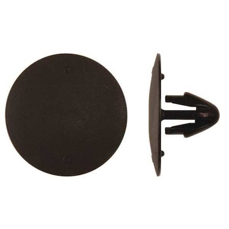 Zoro Select Push-In Rivet, Dome Head, 7 mm Dia., 12 mm L, Nylon Body, 15 PK 10141PK