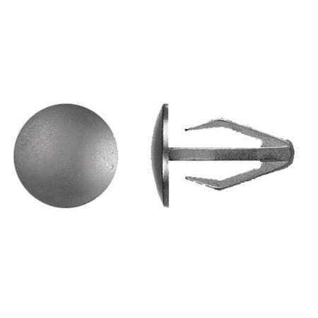 Zoro Select Push-In Rivet, Dome Head, 6 mm Dia., 16 mm L, Nylon Body, 50 PK 1634PK