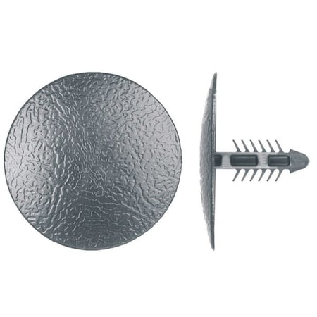 Zoro Select Push-In Rivet, Dome Head, 6.3 mm Dia., 18 mm L, Nylon Body, 50 PK 2111PK