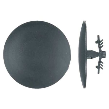 Zoro Select Push-In Rivet, Dome Head, 7.5 mm Dia., 10 mm L, Nylon Body, 15 PK 9945PK