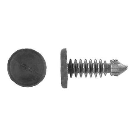 Zoro Select Push-In Rivet, Dome Head, 0.188 in Dia., 21/32 in L, Nylon Body, 50 PK 8172PK