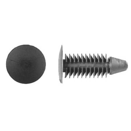 Zoro Select Push-In Rivet, Dome Head, 0.203 in Dia., 5/8 in L, Nylon Body, 50 PK 5609PK