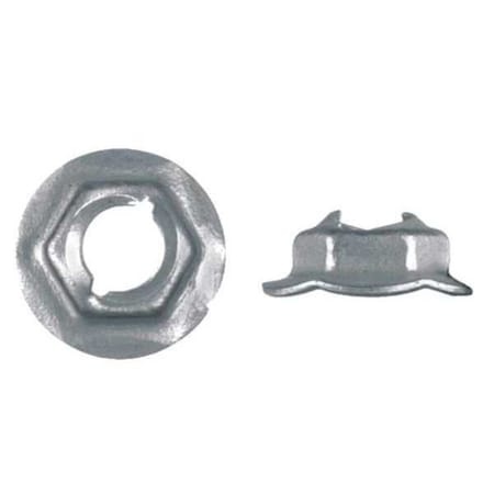 Zoro Select Cap Nut, M8, Steel, Zinc Plated, 8 mm H, 100 PK 1622PK