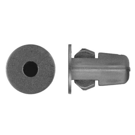 Zoro Select Push-In Rivet, Dome Head, 5.5 mm Dia., 19 mm L, Nylon Body, 15 PK 9912PK
