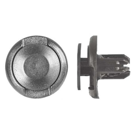 Zoro Select Push-In Rivet, Dome Head, 8 mm Dia., 11 mm L, Nylon Body, 25 PK 2128PK