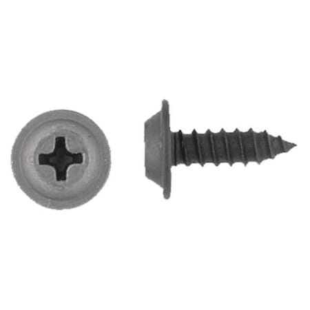 Zoro Select Sheet Metal Screw, #8 x 1/2 in, Black Phosphate Steel Flat Head Phillips Drive, 100 PK 5791PK