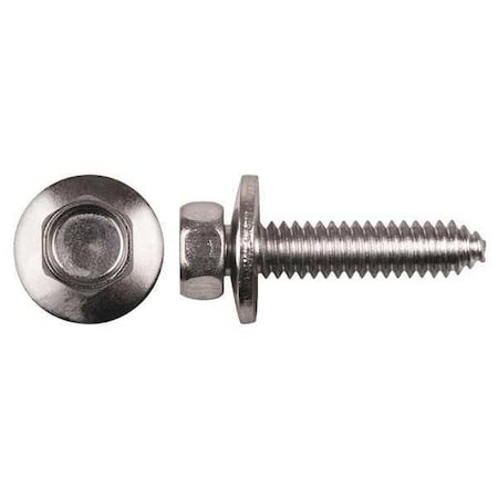 Zoro Select Outside Mirror Mounting Bolt, 1 In., PK25 9541PK