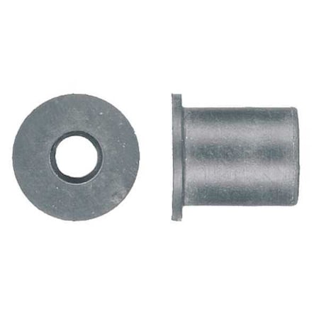 Zoro Select Rivet Nut, 1/4"-20, Rubber, Plain, 25 PK 1095PK