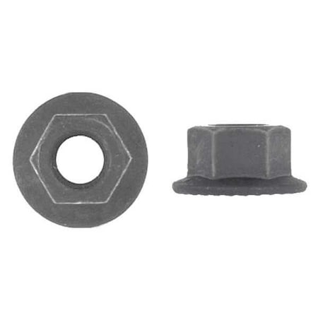 Zoro Select Flange Nut, M8-1.25, Steel, Not Graded, Phosphate, 19 mm Hex Wd, 10 mm Hex Ht, 100 PK 5805PK