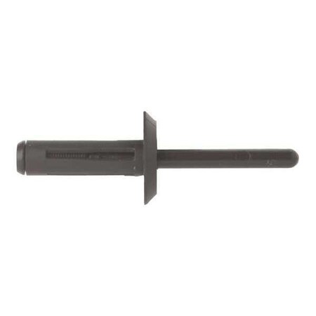 Zoro Select Blind Rivet, Dome Head, 9/32 in Dia., 1 in L, Nylon Body, 25 PK 1467PK
