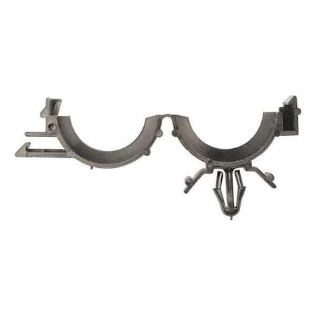 Zoro Select Push-In Rivet, 3/4 in Dia., Nylon Body, 25 PK 1240PK