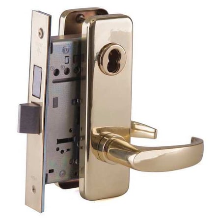 Best Mortise Lockset, Lever, 40H Ser., 40H Escutcheon, Dorm, Mech. 45H7T14J605