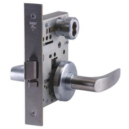 Best Mortise Lockset, Lever, 40H Rose, Ser. 40H, Grd. 1, Intruder 45H7INL16H626