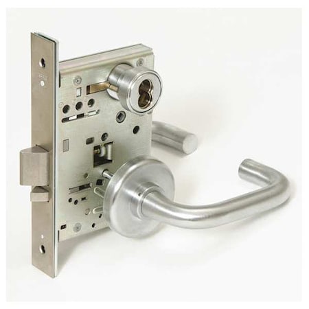 Best Mortise Lockset, Lever, 40H Rose, Ser. 40H, Grd. 1, Intruder 45H7INL3H626